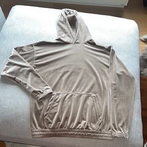Champagne velvet hoody